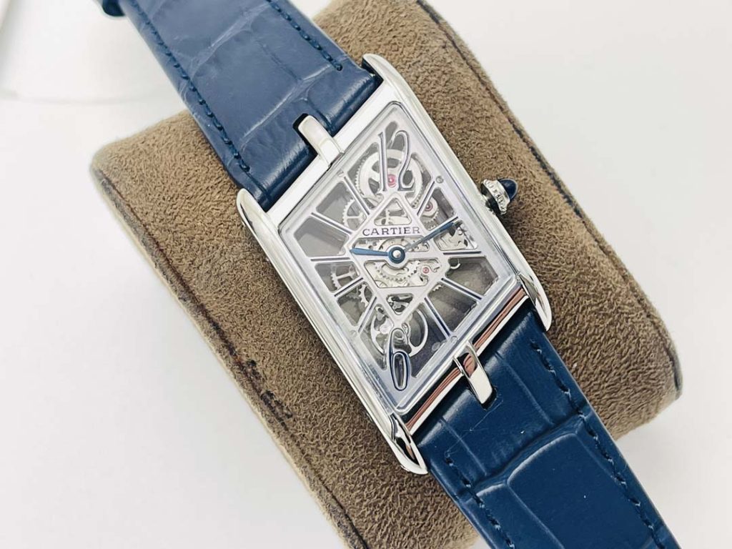 Replica Cartier Tank quadrilateral hollowing