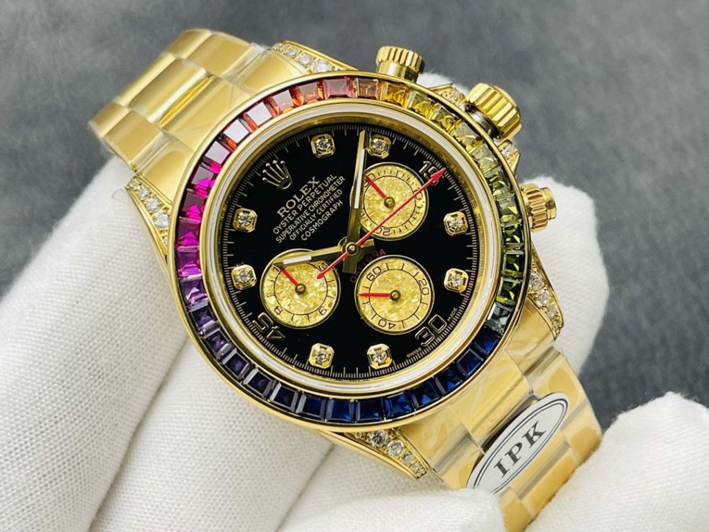 העתק Rolex Cosmograph Daytona משובץ קשת